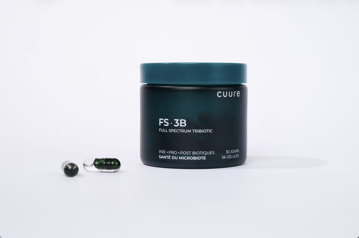 Cuure FS-3B — flacon probiotique Full Spectrum Tribiotic, 25 souches, 50 milliards UFC