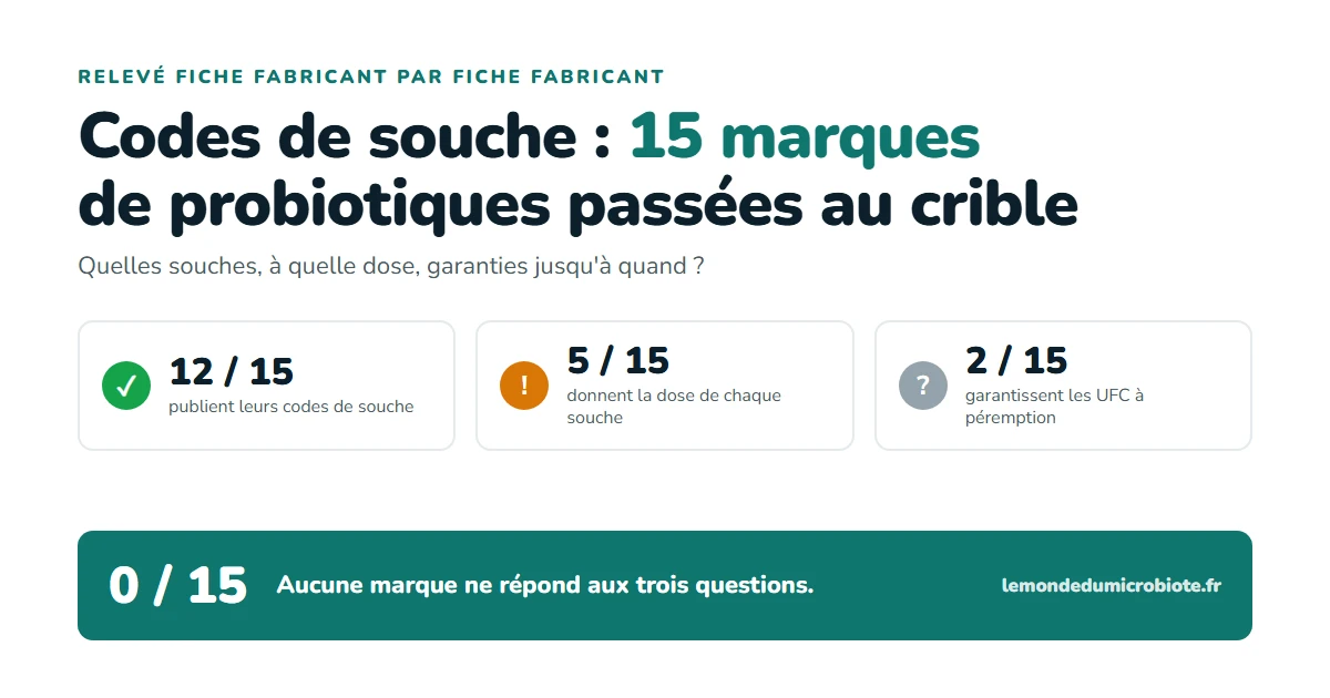 Codes de souche : 15 marques de probiotiques passées au crible