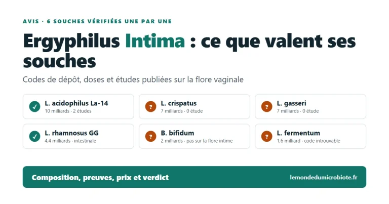 Ergyphilus Intima : notre avis sur ses 6 souches (2026)