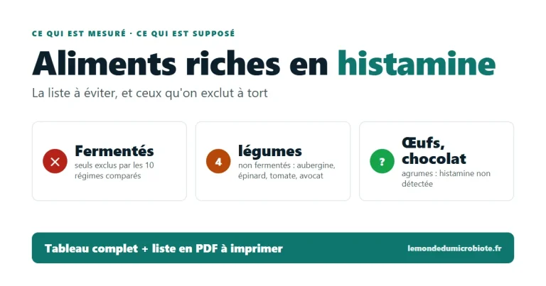 Aliments riches en histamine : la liste à éviter (et ceux qu&rsquo;on exclut à tort)