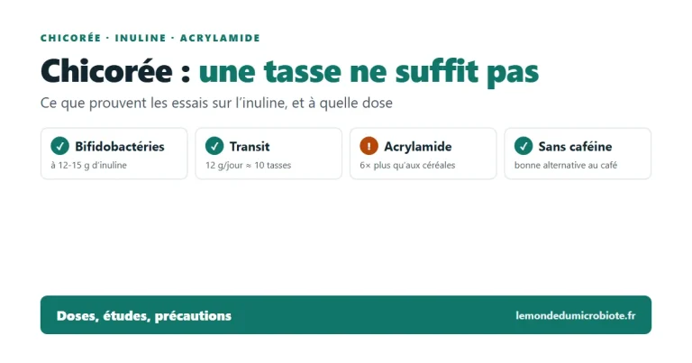 Chicorée : bienfaits réels de l&rsquo;inuline (et pourquoi une tasse ne suffit pas)