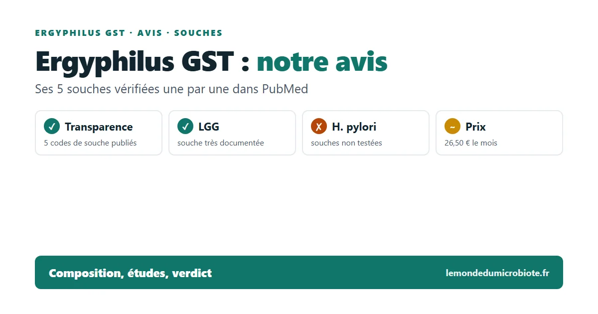 Ergyphilus GST : notre avis sur ses 5 souches (2026)